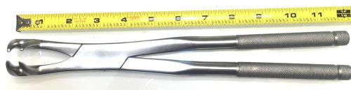 Four Root Pony, Extraction Forcep, Hand Crafted, Stl. Steel, Dental,Equine