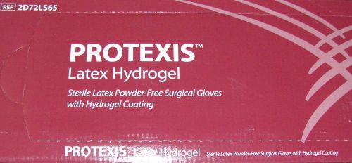 New protexis latex hydrogel surgical gloves 50 pair sz 6.5 box for sale