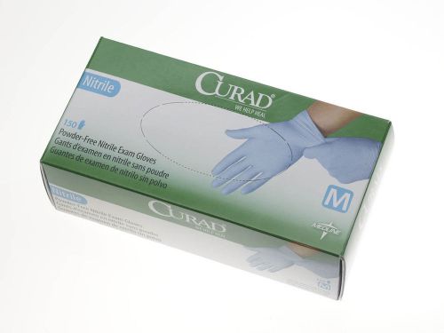 CURAD Non-Sterile Powder-Free Nitrile Exam Glove Medium -Box of 150