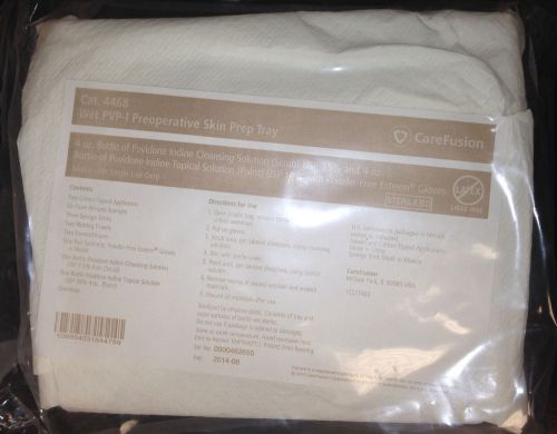 Carefusion Wet PVP-I Preopertive Skin Prep Tray Care Fusion Cat. 4468