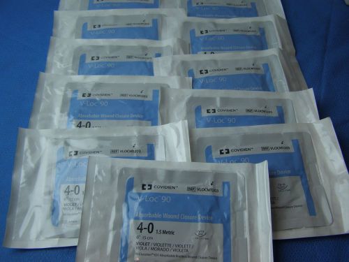Covidien V-Loc 90 4-0 Absorbable Wound Closure Device [VLOCM1203] Box of 11