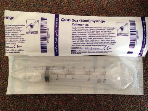 BD-2oz-Catheter-Tip-Syringe-with-cap-60mL- REF-309620-NEW-Sealed-Case-of-100