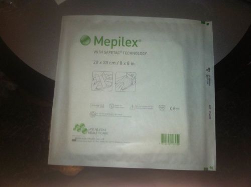 MEPILEX SAFETAC SILICONE FOAM WOUND DRESSING Molnycke 8X8in/20x20cm 1box of 5pcs
