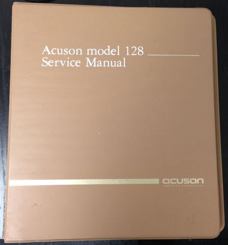 Acuson Model 128 Service User Manual