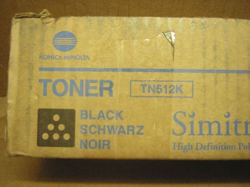 New Konica Minolta TN512K Black Toner for Bizhub C554 C454 Genuine A33K132