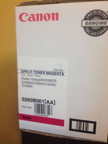 Cannon Gpr-11 Toner. Factory Sealed. Genuine OEM. Magenta.