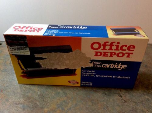 2 SEALED Office Depot OD84P Panasonic KX-FA 101 Black Replacement Fax Ribbons