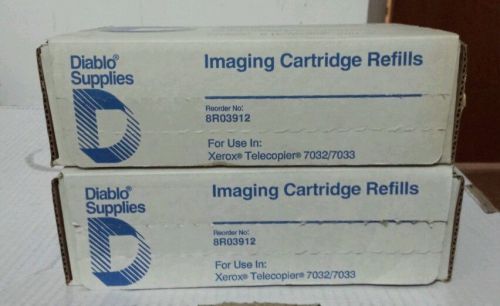 LOT OF 2 8R03912 for use in Xerox Telecopier 7032 7033 imaging cartridge refills