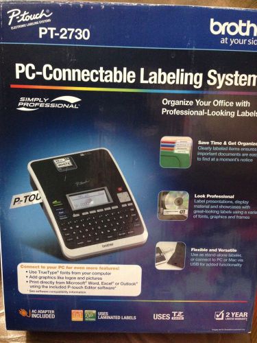 Brother P-Touch  PT2730 Personal Label Printer NIB NOT refurbished or used!!!!