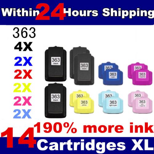 14x compatible hp 363 xl ink cartridge for hp photosmart series printers for sale