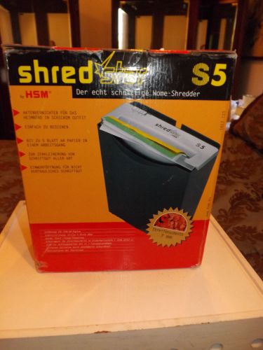Shred Star S5 by HSM Paper Shredder Strip Cut 7 MM or 1/4&#034; Wide