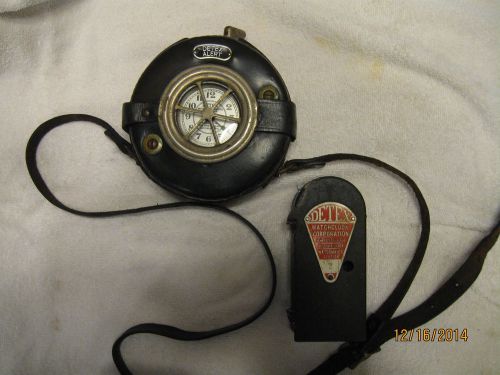 detex watchman clock with station and key, night watchman clock