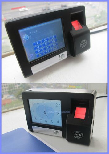 Touch screen biometric fingerprint access control+time attendance system for sale