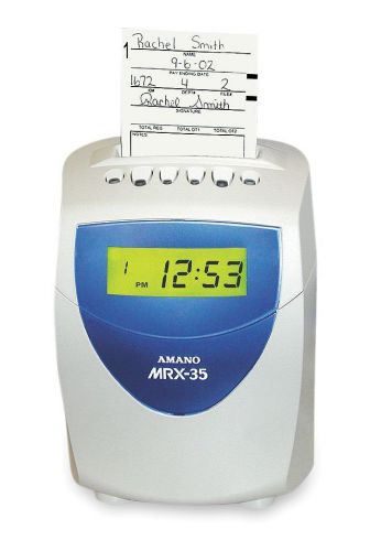 AMANO MRX-35/A140, Time Clock, Computerized, 4 1/2 In. Depth