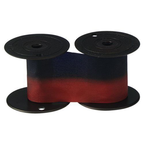 Lathem Time 2-Color Replacement Ribbon for 1221 &amp; 4001 Time Recorders, Blue/Red