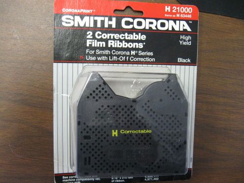 SMITH CORONA H21000 (H 63446) CORRECTABLE FILM RIBBONS 2 PACK CARTRIDGES