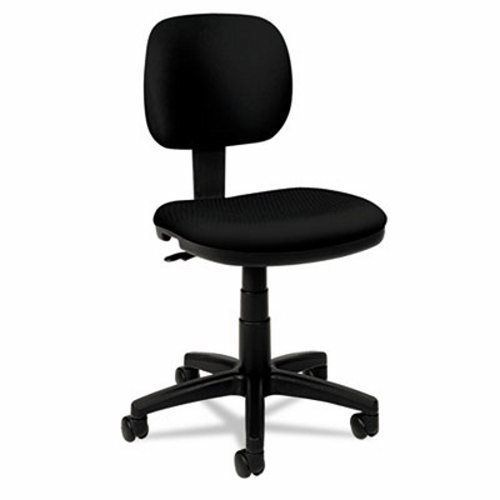 Basyx VL610 Series Swivel Task Chair, Black Fabric/Black Frame (BSXVL610VA10)