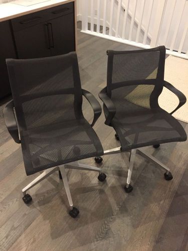 Herman Miller Setu Chairs - Graphite (pair)