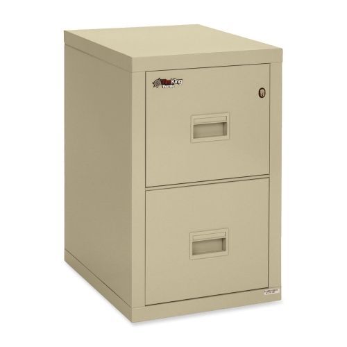 Turtle Two-Drawer File, 17 3/4w x 22 1/8d, UL Listed 350? for Fire, Parchment