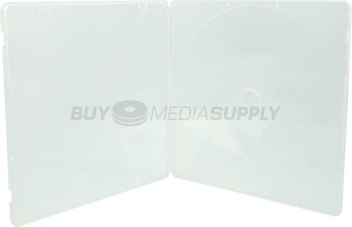 5mm slimline clear 1 disc cd/dvd pp poly case - 400 pack for sale