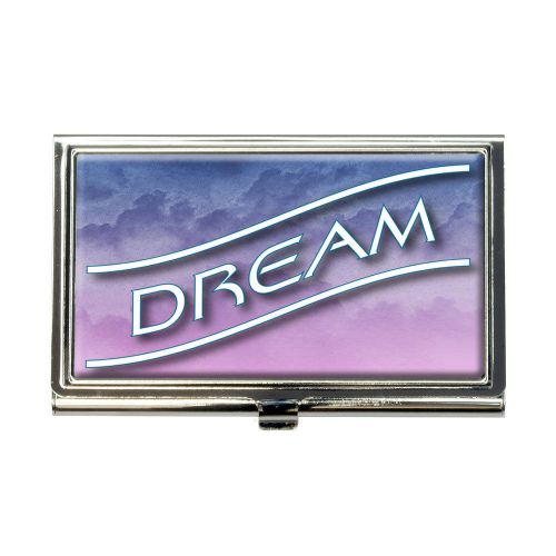 Dream Blue Pink Clouds Business Credit Card Holder Case