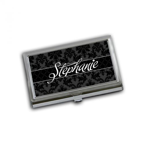 Bussines Card Holder - Classy black  card keeper,Customized office gift - 001