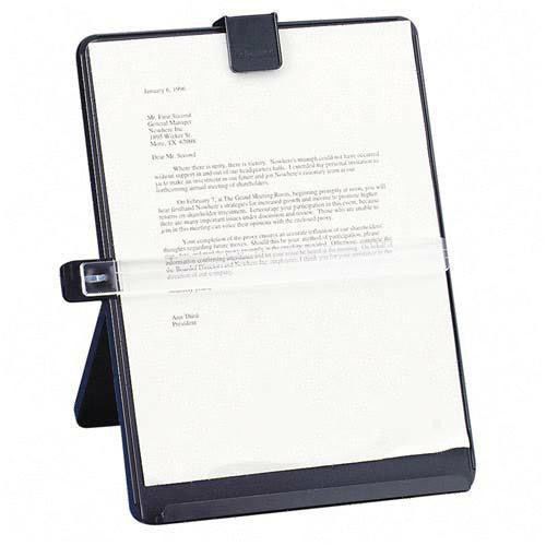 Fellowes Nonmagnetic Desktop Letter Size Copyholder, Platinum. Sold as Each