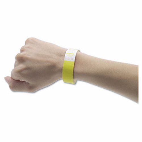 Advantus Wristbands, Sequentially Numbered, Yellow, 500/Pack (AVT75512)