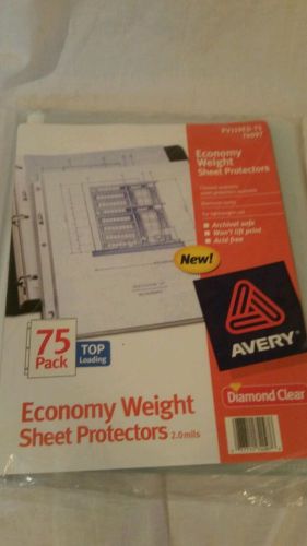 Avery Sheet Protectors,Clear Economy Weight - 75pk   # 74709