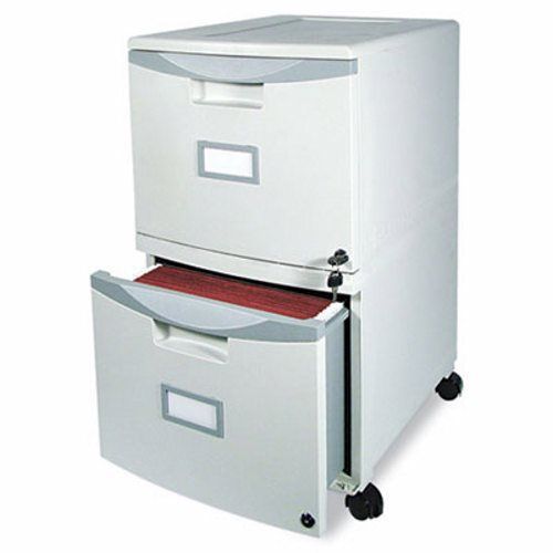 Storex 2-Drawer Mobile Filing Cabinet, Gray (STX61301B01C)