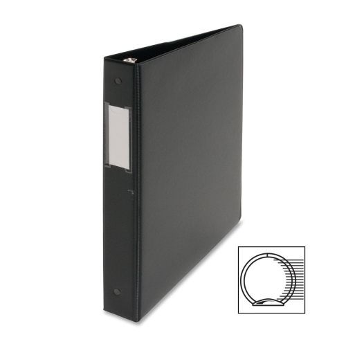 Business source ring binder - letter - 1&#034; - vinyl - black - 1 each - bsn28559 for sale