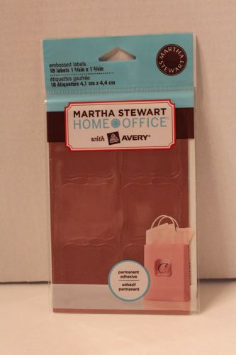 Martha Stewart  Rose Foil embossed Labels  1 5/8 &#034; x 1 3/4&#034;