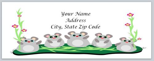 30 Cute Mice Personalized Return Address Labels Buy 3 get 1 free (bo71)