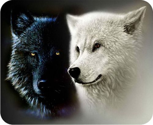 New Black And White Wolf Mouse Pads Mats Mousepad Hot Gift