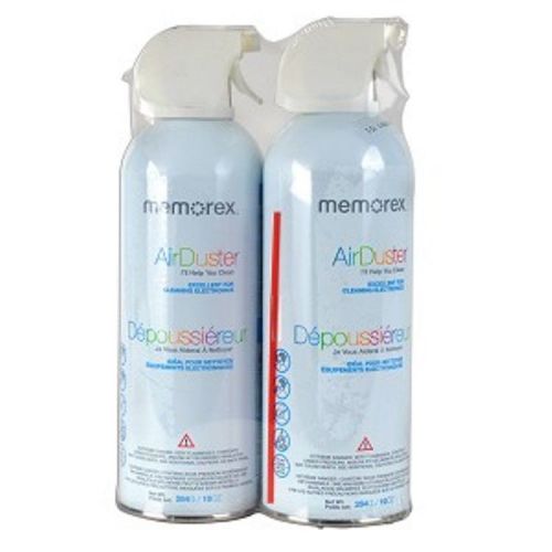 Memorex 32020018845 Canned Air Unscented Air Duster - 10 oz. Can (2-Pack)