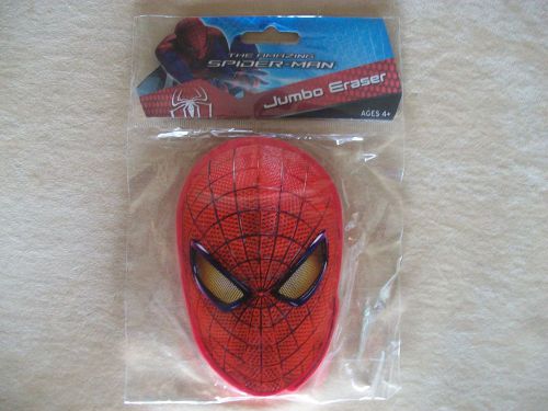 4 1/2&#034; X 3&#034; Marvel Spider-Man Jumbo Eraser, For Ages 4 And Up, NEW IN PACKAGE!!!