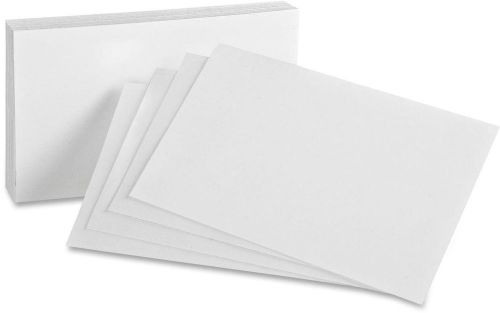 Oxford Index Cards White Blank 5 X 8-100 Pack 50