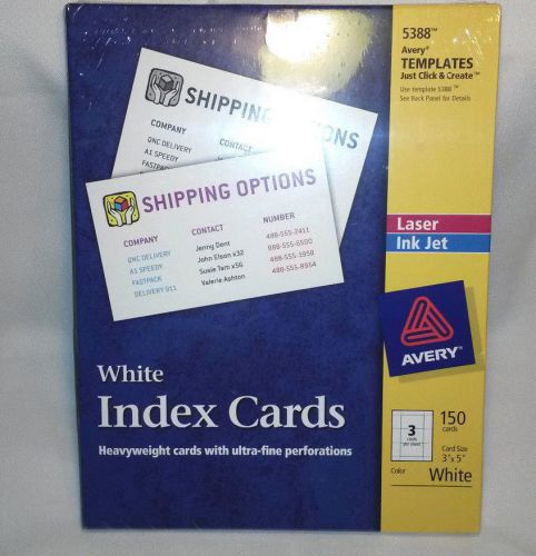 NEW in package Avery Template/White Index cards - # 5388