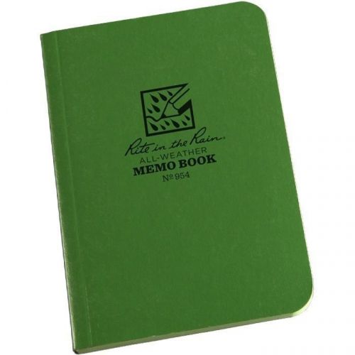 Rite in the rain 954 all-weather universal field-flex pocket memo book, green for sale
