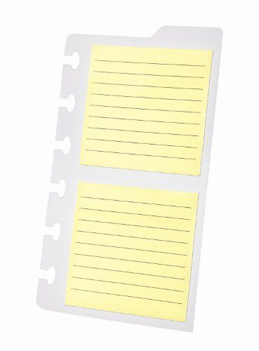 Ampad 25630 Versa Notebook Task Pad Refill, Lined, 3 X 3, Lt Yellow, 30