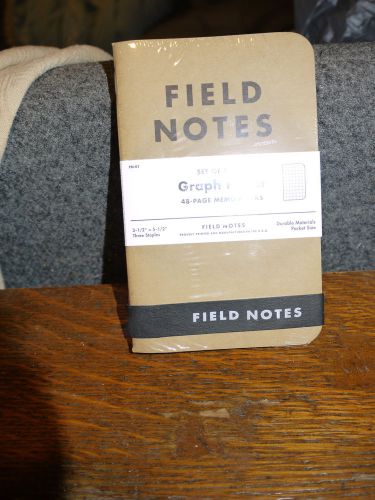 Field Notes Graph Paper 3 Pack with Field Notes Rubber Band