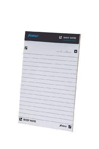 Ampad 20110 Shot Note Writing Pad, 5 X 8, Wide Ruled