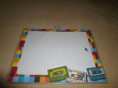 20 Sheet &#034;Retro Square Tape Cassette&#034; Mouse Pad Notepad~9&#034; X 7&#034;, NEW IN PACKAGE