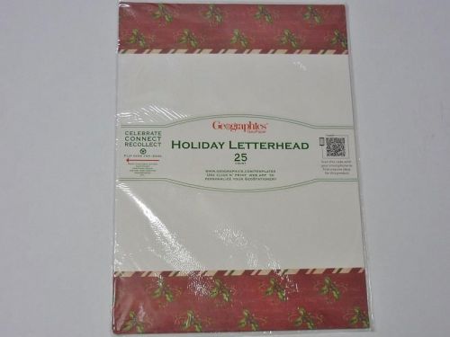 Geographics GeoPaper Holiday Letterhead Merry Little Christmas Xmas paper 48925