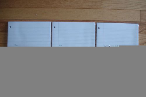 Lot of 3 Staples College Ruled Filler Paper Looseleaf 120 Sheets 8&#034; x 10.5&#034;