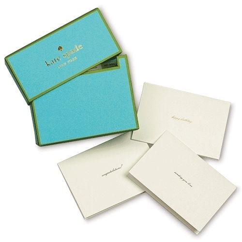 Kate spade new york all occasion card set correspondance note cards - 5 styles for sale