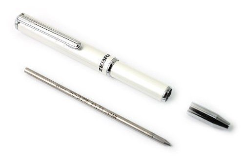 Zebra SL-F1 Mini Ballpoint Pen - 0.7 mm - White Body - Black Ink BA55a??W