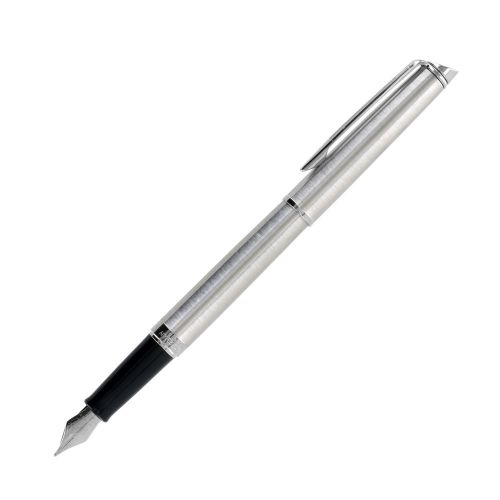 Waterman Hemisphere Essental Stainless Steel Chrome Trim Fountain Pen - Medium