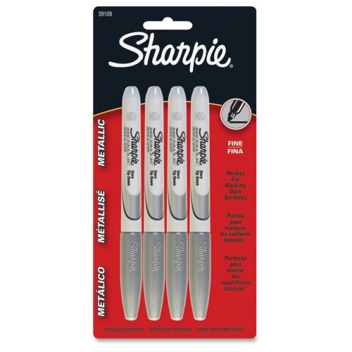 Sharpie Fine Point Metallic Markers - Fine Marker Point Type - 0.5 Mm (39109pp)