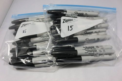 Black Sharpies Lot of 15